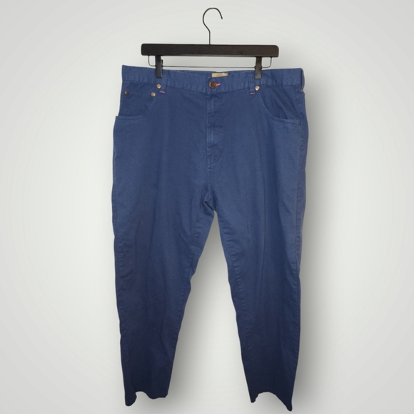 Haband Other - Haband Travelers Style 085 Solid blue Five Pocket Pants Size 38 M